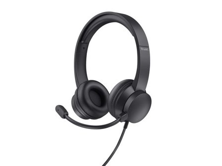 TRUST Headset Ayda On-Ear USB-A - Lyreco - Datorprodukter - Kringutrustning - Datorheadset