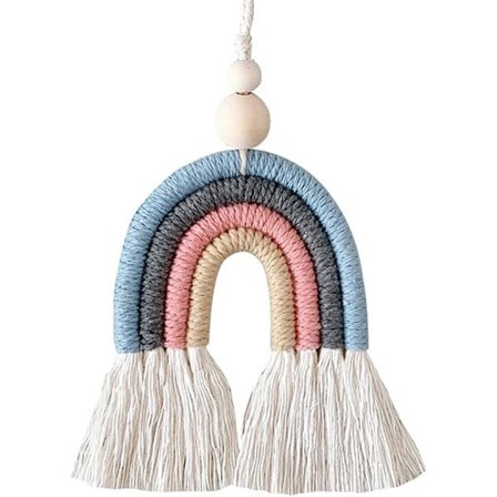 Regnbue Håndlaget Bil Charm Regnbue Håndvevd Anheng Regnbue Romdekorasjon