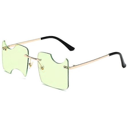 Dame Solbriller uden Ramme UV Beskyttelse Stilfulde Oversized Shades til Kvinder Små Ansigter