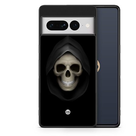Bjornberry Skal Google Pixel 7 Pro - Svart Dödskalle