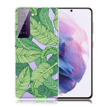 Deco Samsung Galaxy S21 FE Etui - Blad Green