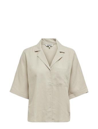 Onltokyo Life Ss Linen Bl Shirt Pnt Noos Cream ONLY
