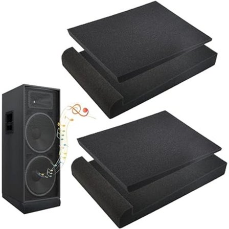 2 stk. Studie Monitor Skum Varmeisoleringspude Højttaler Lyd