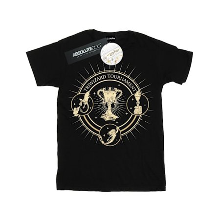 Harry Potter Triwizard Seal T-shirt för män, 5XL, svart