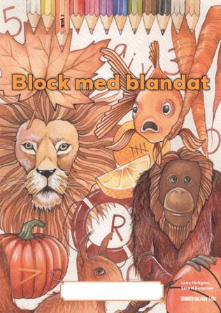 Block med blandat 3 - orange, 5-pack - Bok av Lena Hultgren - Häfte
