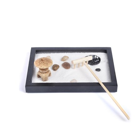 Zen Crafts Familiemeditations Sandbord Hjemmedekoration Tør Landskab