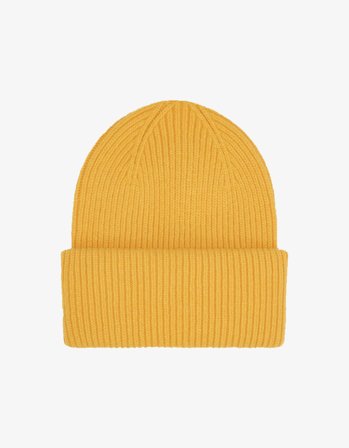 Merino Wool Hat - Burned Yellow