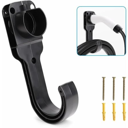 EV Type 2 vægbeslag til kabel, ladekabelholder, universel 2 i 1 vægoplader understøtter EU elbil ladestation med robuste dele I