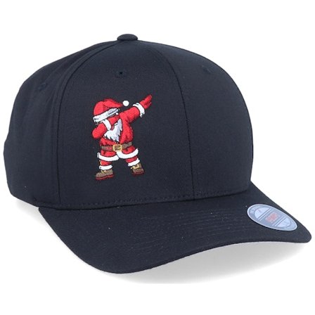 Ho-Ho-Hats - Schwarz flexfit Cap - Dabbing Santa Black Flexfit - Iconic @ Hatstore