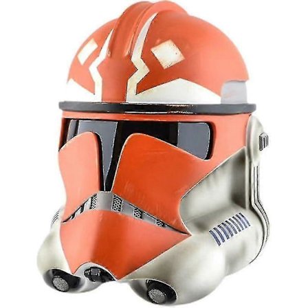 Clone Trooper -kypärä, sarjakuvakypärän kasvonsuojus, Halloween-kasvonsuojus PVC-kypäräelokuva