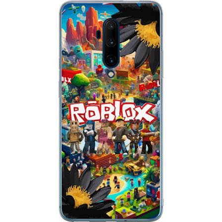 Kompatibelt Mobilskal till OnePlus OnePlus 7T Pro Roblox äventyrsvärld full av figurer, färgstarka spelmiljöer och actionfyllda byggvärldar - pop