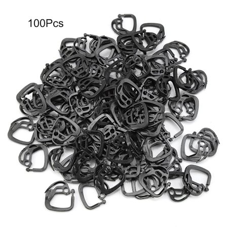 100 stk. skyggenet kroge i plastik til ophængning af skyggeklud, drivhustilbehør