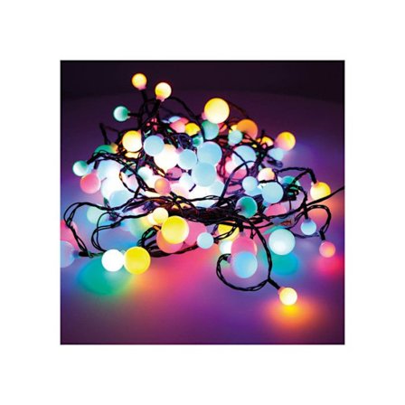 Lysende Guirlande - CHERRY - 14m - 120 LED - Multifarvet - Udendørs