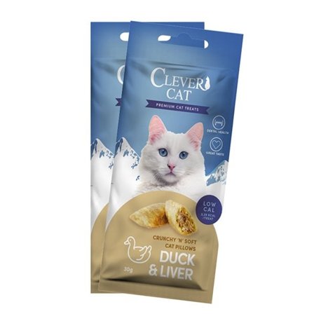Kattegodbidder med and og lever - Treateaters Cat Pillows 30 g