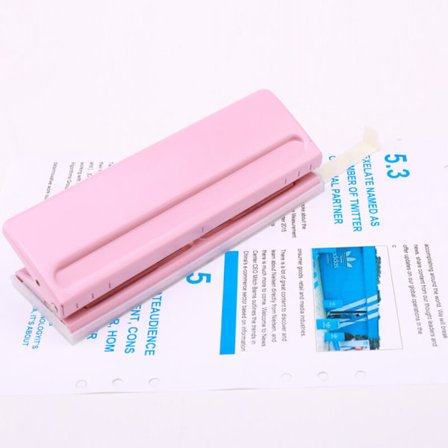 Papir med justerbare trin 6 huller til indbinding af papir med mobile ark til A4 A5 A6 B7 papir