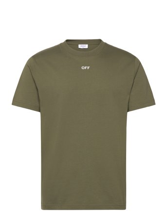 Off-White Off Stamp Slim S/S Tee - Khaki green - L