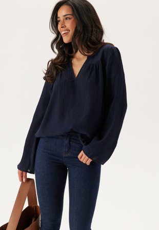 Happy Holly Crinkle Blouse Vaatteet