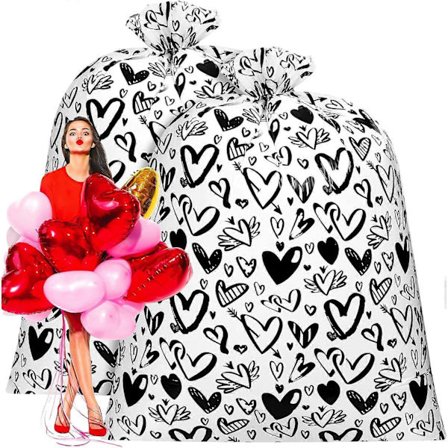 2 stk. 203 x 152 cm Ekstra Store Gaveposer Jumbo Sykkel Gaveposer Sykkelposer for