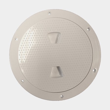 Inspektionsluge Plastimo, Ø206/152 mm, med skrue låg, hvid