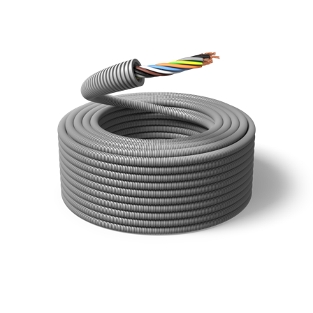 PM FLEX FQ Installationskabel fördragen, 100 m, tvinnad 7G1.5 mm², ytter-Ø20 mm, Anslutningsdon & kablar