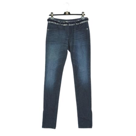 Chanel Vintage, Pre- owned Jeans Blauw, Dames, Maat:ONE Size,wol
