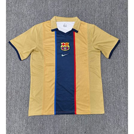 FC Barcelona Vintage Edition keltainen jalkapallopaita, koot S-2XL