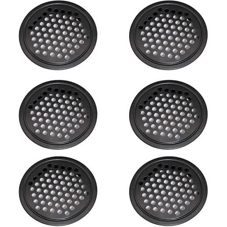 60 mm pyöreä ruostumattomasta teräksestä valmistettu tuuletusritilä keittiökalusteisiin, yhteensopiva kaappien kanssa