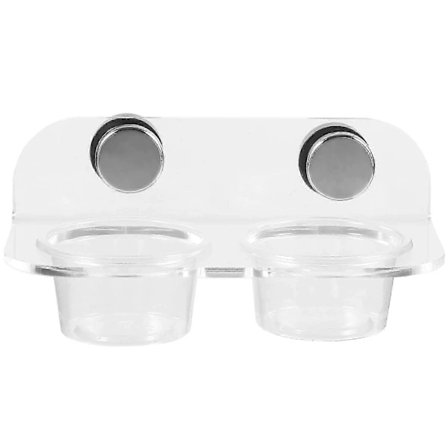 Magnetisk Reptilfoderskål Gecko Hylde Skål til Firben Edderkopper 12x6.5x5.5cm