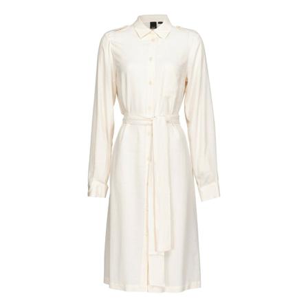 Pinko Alicia 18 Crepe DE Chine Jacquard Logo Kjole inbo, Dame
