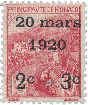 Monaco 1920 - YT 34 - Ubrugt