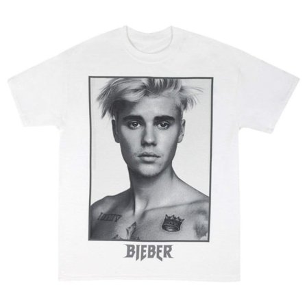 Justin Bieber Dam/Kvinnor Sorry Bomull T-shirt M Vit