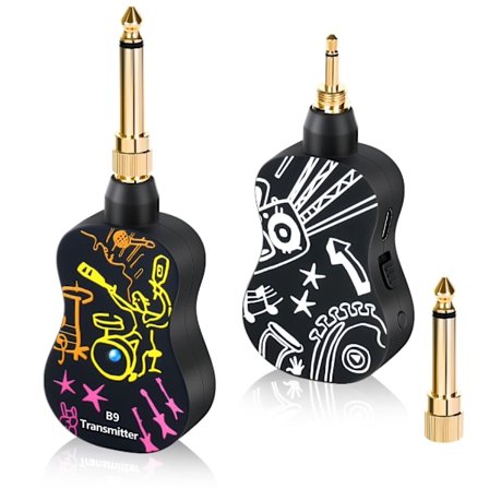 Trådlös Gitarr Sändare Mottagare Uppladdningsbara Digitala Trådlösa System