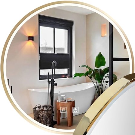 TUTUMI LED-SEINÄPEILI MMJ GOLD 90 GOLD