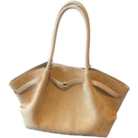 ING Semsket veske, skulderveske/håndveske for kvinner, romslig handleveske