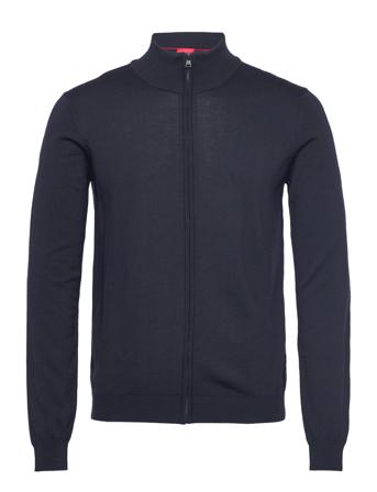 San Jorge-M Knitwear Full Zip Jumpers Blå HUGO