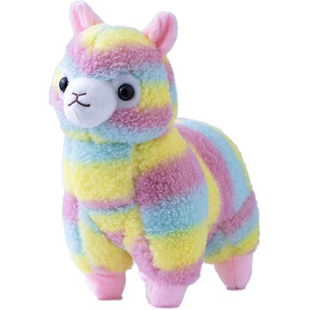 Rainbow Plysch Lama Gosedjur Söt Bomull Mjuk leksak Plysch Lama Lamm Djur Kudde Högkvalitativ Plyschleksak Kudde