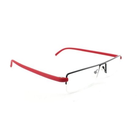 Röd - Dioptri +2.00 - TR90 Läsglasögon för män och kvinnor, Halv Båge, Dioptri, Okrossbara Förstoringsglas