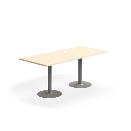 Table VERTICUS, 1800x800x720 mm, birch/silver
