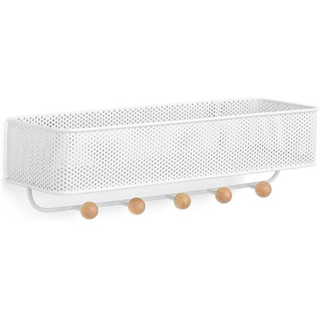 Organisera förvaring Vit, Metall, 32 X 9 X 9 Cm