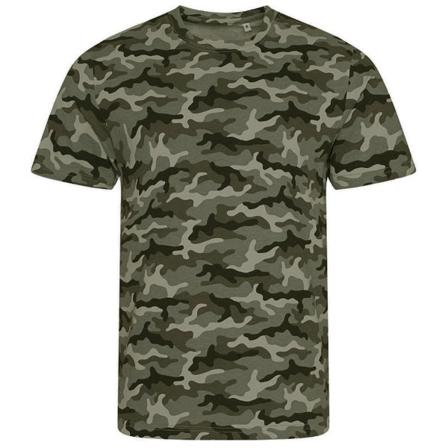 Awdis Herr Camouflage T-shirt M Grön Camo