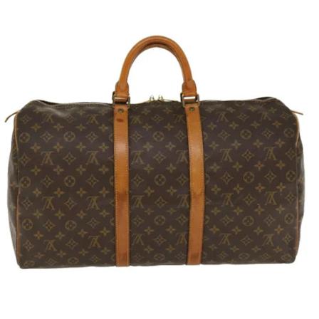 Louis Vuitton Vintage, Pre-owned Canvas travel-bags Bruin, Dames, Maat:ONE Size,leer