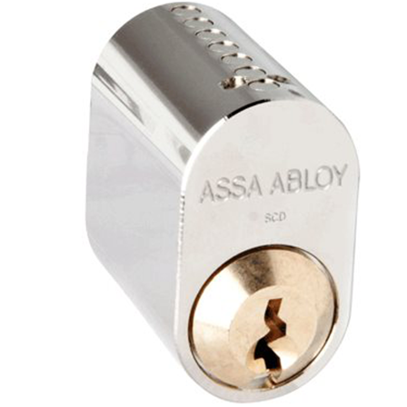 ASSA 702 Låscylinder med 3 nycklar, förnicklad, Dörrar