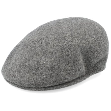 Jaxon & James - Grau Flatcap Cap - Classic Wool Charcoal Flat Cap @ Hatstore