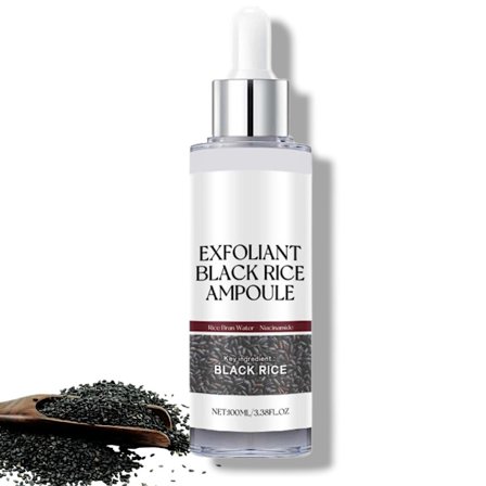 Eksfolierende serum med sorte og hvide ris, ampul med ris og sorte ris, Peels Shot