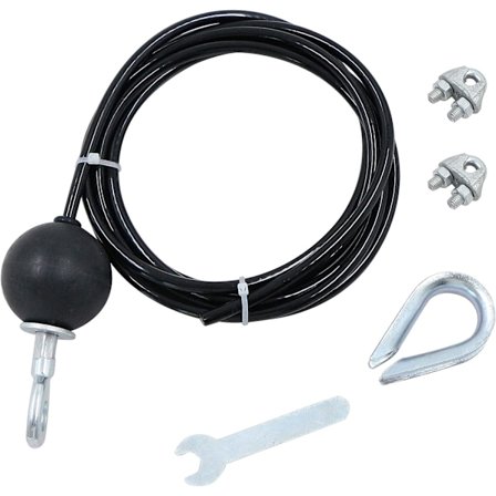 Gym Kabel Stålwire - 2,5m Justerbar Længde, til Fitnessudstyr