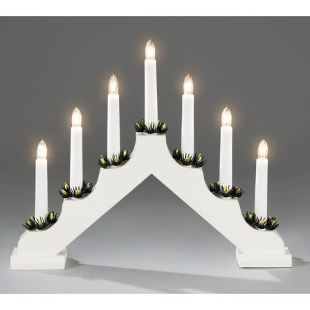 Konstsmide - Adventstake Elljusstake Hvit