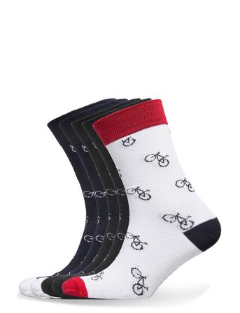 Socks Sigtuna Bike Pattern 5-Pack Patterned DEDICATED