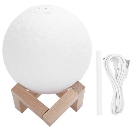 Mini Luftfuktare Månlampa USB-driven Fuktgivande Sprayenhet 880ml