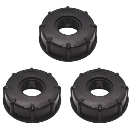 3 delar Ibc dräneringstankadapter Plast vattentanklockadapter (3/4 tum)
