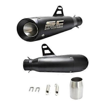 Sc Project Svart Eksos For Ktm Honda Yamaha Sportsmotorsykkel